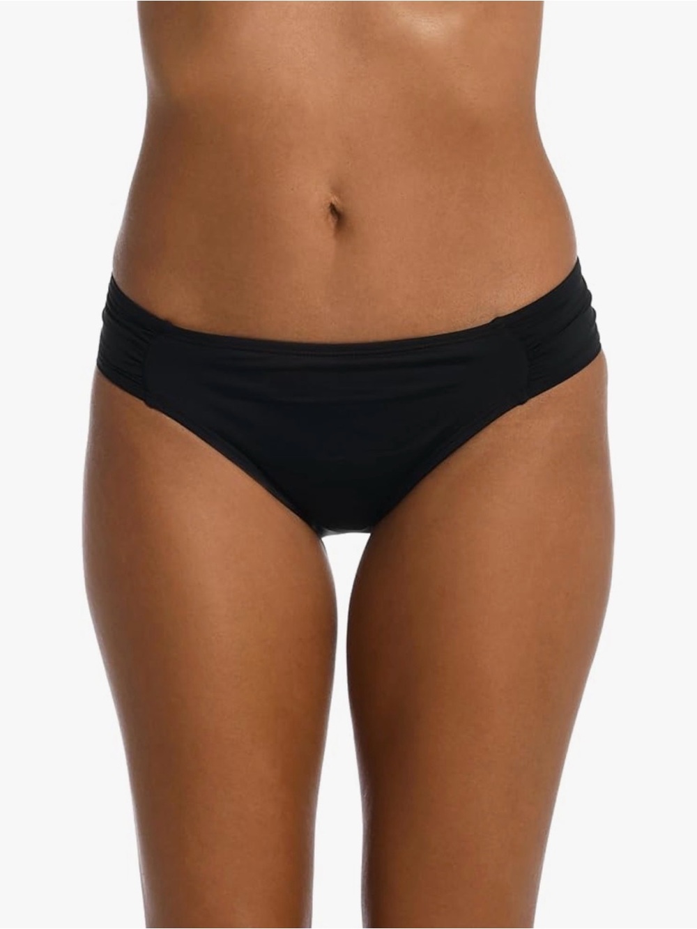 La Blanca Bikini Bottoms for Women Island Goddess Side Shirred Hipster size 14